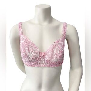 Victoria’s Secret Pink Sheer Lace Underwire Bra | 36D